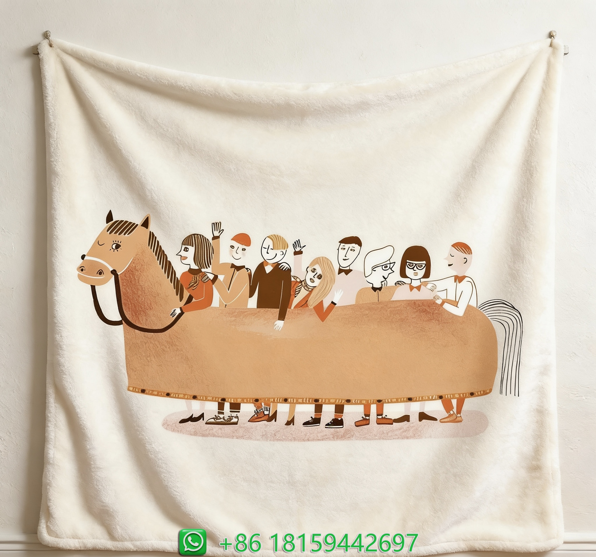 Hermes Throw Blankets